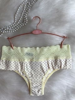 0142 Calcinha tanga algodão pala larga - comprar online