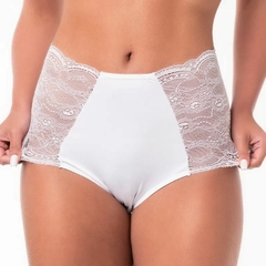 0520 Calcinha cintura alta lateral renda - Greice Pinheiro Lingerie