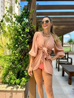 0418 Kimono Aplicção Asa Preta - comprar online