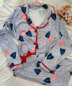0326 Pijama americano suede - comprar online