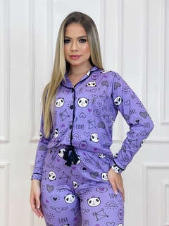 0326 Pijama americano suede - comprar online