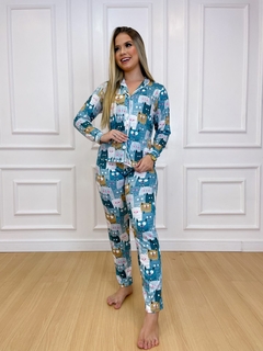 0326 Pijama americano suede