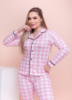 0326 Pijama americano suede - comprar online
