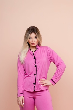 0326 Pijama americano suede - comprar online