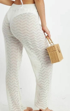 0631 Calça tricot zig zag - comprar online