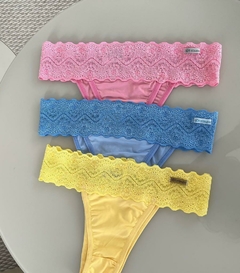 0141 Calcinha microfibra tanga tradicional