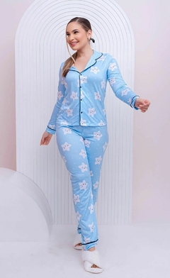 0326 Pijama americano suede - comprar online