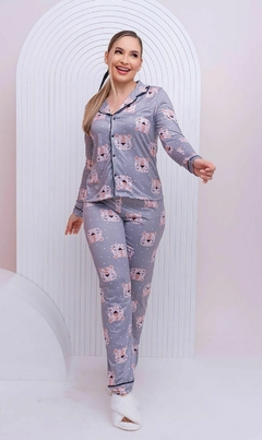 0326 Pijama americano suede