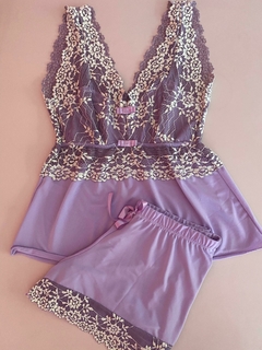 044 Baby doll renda sobreposta