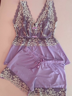 044 Baby doll renda sobreposta - comprar online