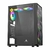 Gabinete Gamer Acegeek Diamond R339, Rainbow, Mid-Tower, Lateral de Vidro, Com 4 Fans, Preto, AG-DIAMOND-R339-BK-I4F - INFORNET INFORMÁTICA - SUA LOJA DE INFORMÁTICA EM GARANHUNS