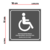 Adesivo Impresso Pcd Deficiente Detran Sp 10x10cm - comprar online