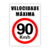 Adesivo Velocidade Maxima Controlada Permitida 90km/h