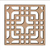 KIT Modulo Divisoria 25x25cm Mdf Elemento Vazado 15 Un