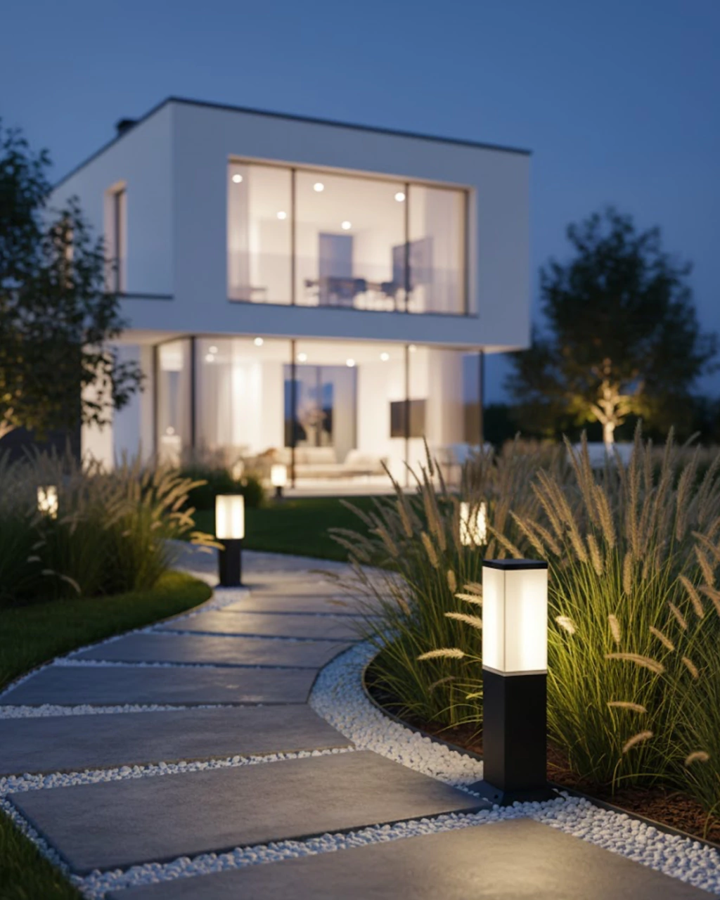 Aplique Farola de Piso Caminero 2440 50cm E27 IP44 de Aluminio Luz Directa Simetrica FW Iluminación