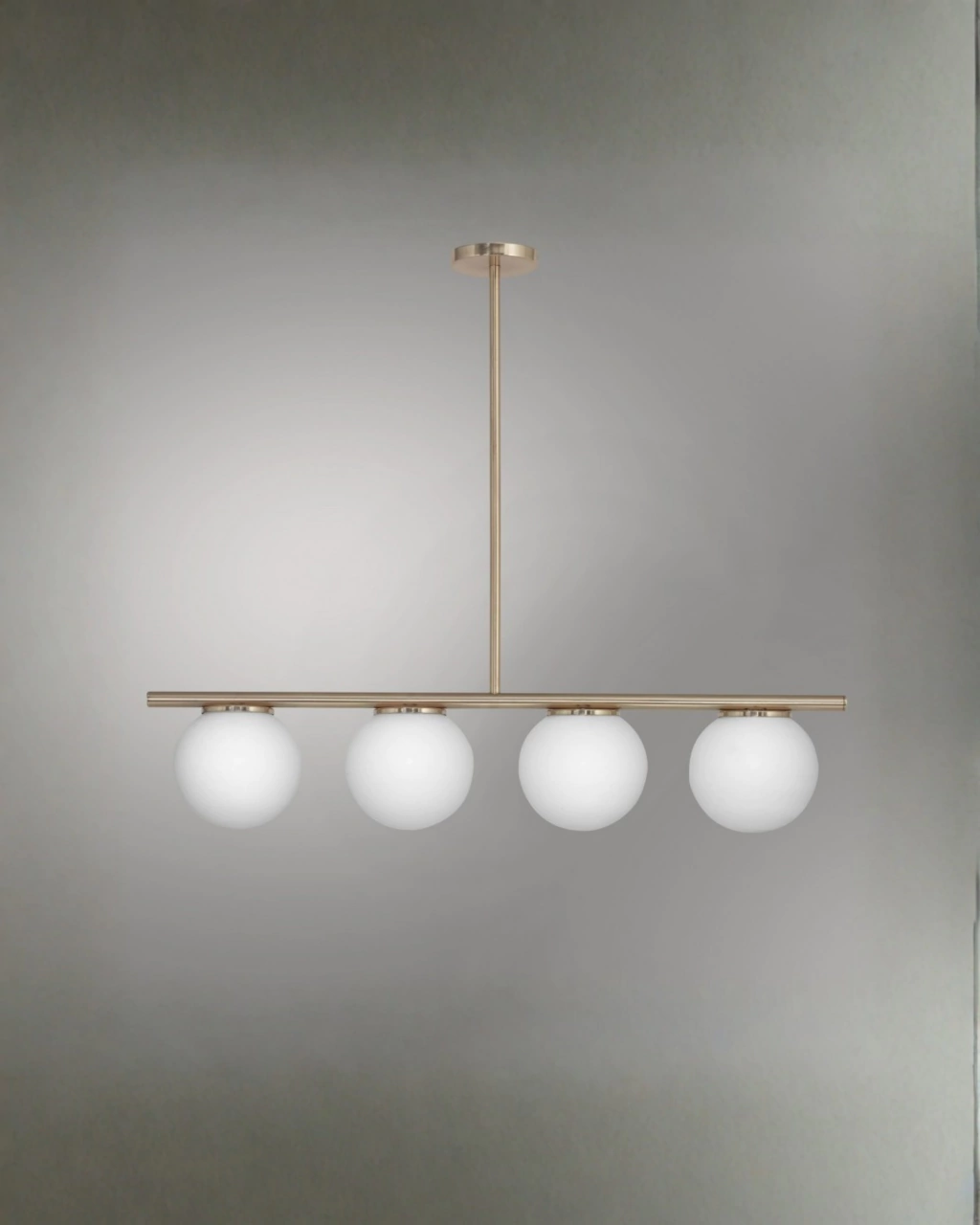 Colgante BEST PL10-4-400 4 Luces Apto E27 con Barral y Tulipas de Vidrio ARA Iluminación