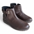 Bota Casual Feminina Zíper Salto Bloco Modare
