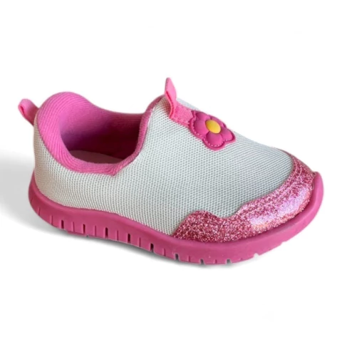 Tênis Menina Bebê Molekinha Calce Fácil Nylon Confortável