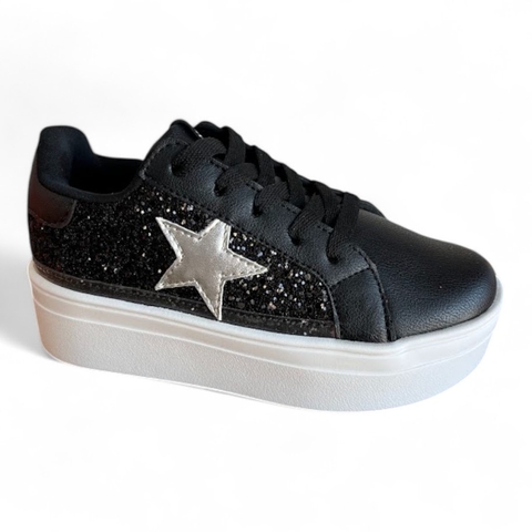 Tênis Menina Infantil Glitter Cadarços Confortável iTweens