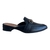 Mule Feminino Salto Bloco Detalhe em Dourado Mississipi