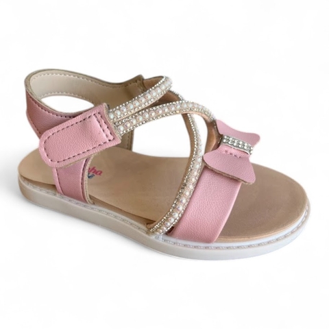 Sandália Menina Bebê Molekinha Velcro Napa Confortável