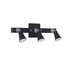Aplique pared Dublín 3 luces negro - comprar online