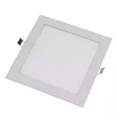 CANDELA: EMB.LED CUADRADO 24W LUZ CALIDA 3000K MARCO BLANCO -- IMPORTADORA SUDAMERICANA COD.7257