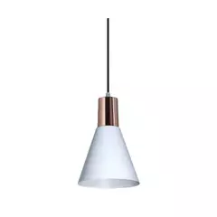 Colgante embudo metalico blanco - comprar online