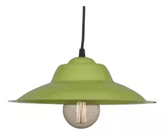 FERRO:C-136 COLGANTE CHAPA 32 CM VERDE MANZANA - FERROLUX - C-136VMA
