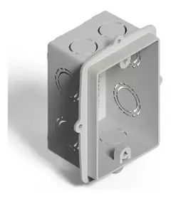 CAJA PVC EMB. RECTANGULAR C/TU OREJA PVC HOMEPLAST X UNID - GENROD CAJA COMPLETA 156 UNID. - 02220PG