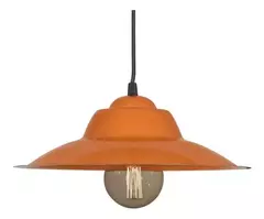 FERRO:C-136 COLGANTE CHAPA 32 CM NARANJA - FERROLUX - C-136NAR