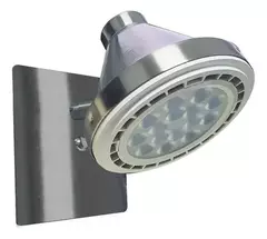 FERRO:S-116 SPOT OSLO 1L AR111 C/MOV. 180X113 ACERO - FERROLUX - S-116ACE