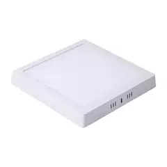CANDELA: PLAFON LED CUADRADO 24W LUZ CALIDA 3000K MARCO BLANCO -- IMPORTADORA SUDAMERICANA COD.7259