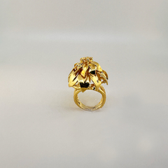 Anel Lirio em Prata 925