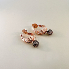 Brinco Esfera em Prata 925 - Bottega Online, oficina e estúdio Joias, semijoias e bijoux