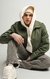 Campera de jean boxy RUFFALO Verde Militar - tienda online