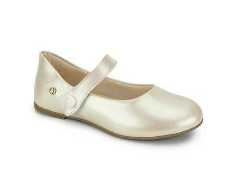 Sapatilha Infantil Bibi Ballerina Basic Branca Perolizada