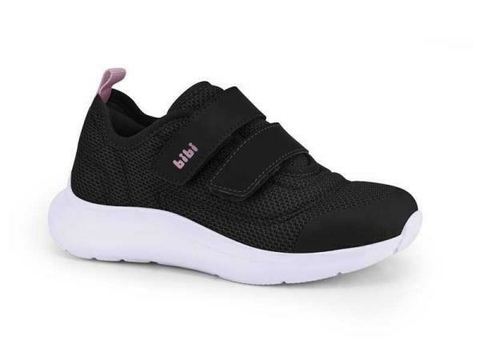 Tênis Infantil Bibi Action Preto/Rosa Matte