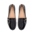 MOCASSIM CLÁSSICO FIVELA CRISTAL VERNIZ PRETO - Dona Santa