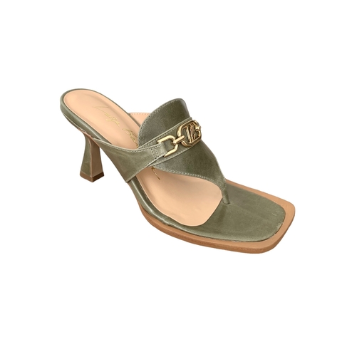 MULE SALTO MÉDIO VERDE OLIVA