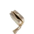 BOLSA METAL LEATHER NUDE - Dona Santa