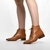 BOTA CARAMELO SALTO BAIXO COURO - comprar online