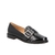 MOCASSIM CLÁSSICO FIVELA CRISTAL VERNIZ PRETO