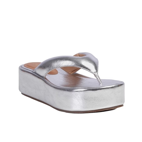 SANDÁLIA SALTO FLATFORM PRATA