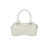 BOLSA PEQUENA EM COURO OFF WHITE COM CADEADO DECORATIVO - Dona Santa