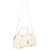 BOLSA GRANDE EM COURO OFF WHITE COM CADEADO DECORATIVO E ALÇA CROSSBODY - loja online