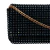 CLUTCH PEQUENA CRISTAIS PRETA - loja online