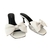 MULE OFF WHITE SALTO TAÇA MÉDIO COURO - loja online