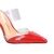SCARPIN MULE SALTO ALTO VINIL VERMELHO - loja online