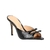 SANDÁLIA MULE PEEP TOE SALTO ALTO PRETA